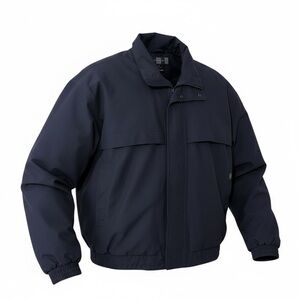 Nike Golf Storm-Fit Black Windbreaker Jacket L Water Resistant Full Zip